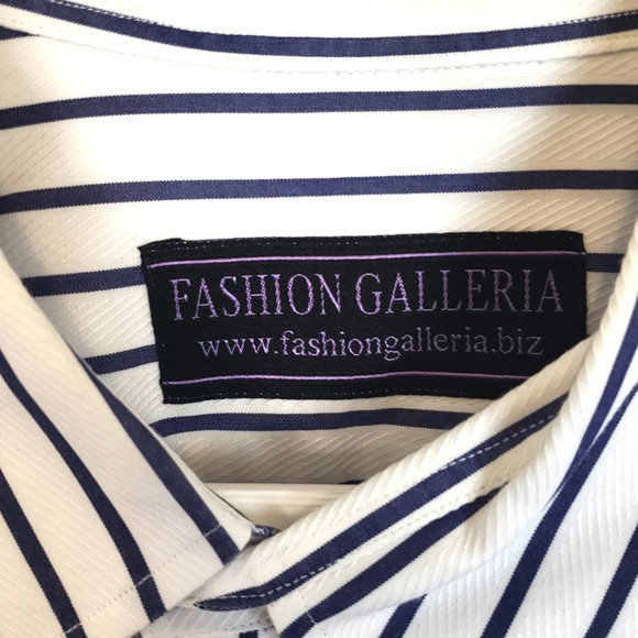 Fashion Galleria Men's Striped Dress Shirt size XXL - Picture 2 of 3